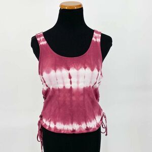 Lunachix Women's Tie Dye Sleeveless Tank Top Tie Sides Size‎ Medium